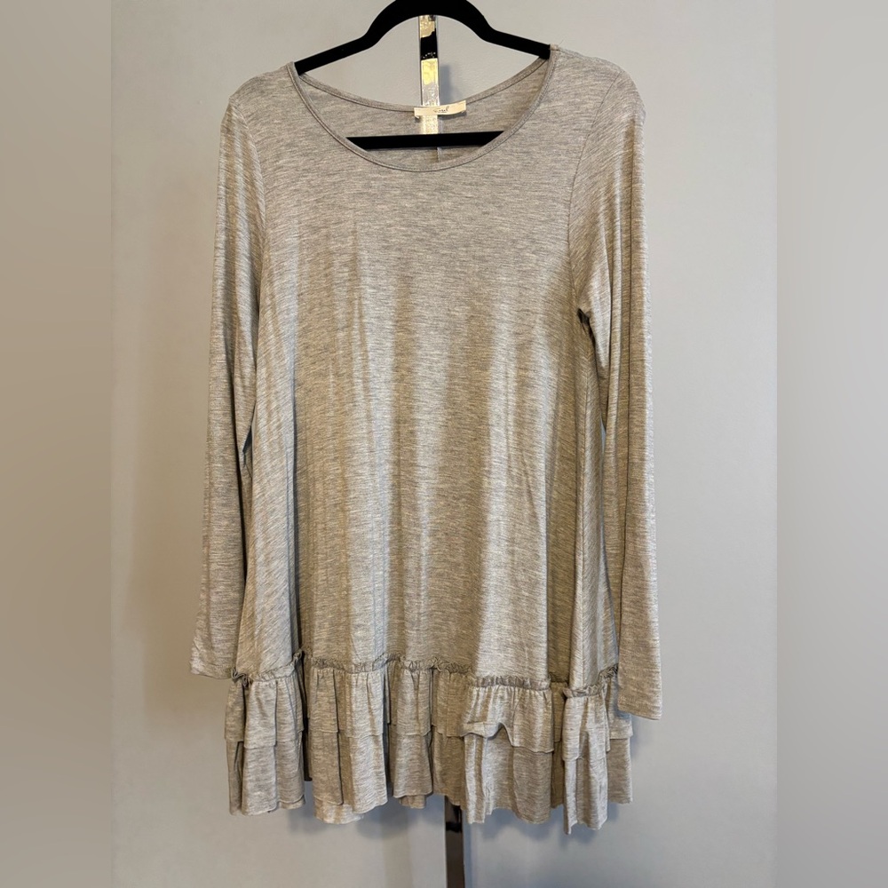 Easel Women’s Tunic Top Medium Lightweight Gray